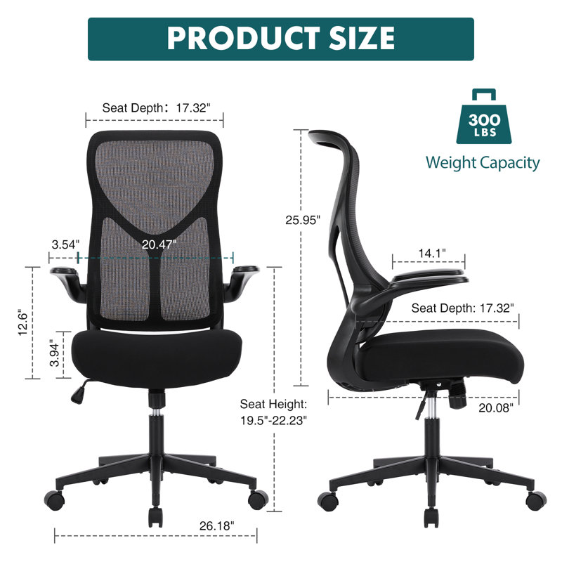 Inbox Zero Houstin Ergonomic Mesh Task Chair & Reviews | Wayfair Inbox Zero Houstin Ergonomic Mesh Task Chair & Reviews | Wayfair